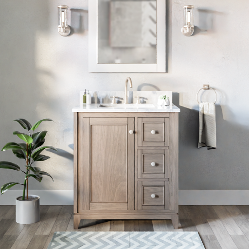 Brown vanity