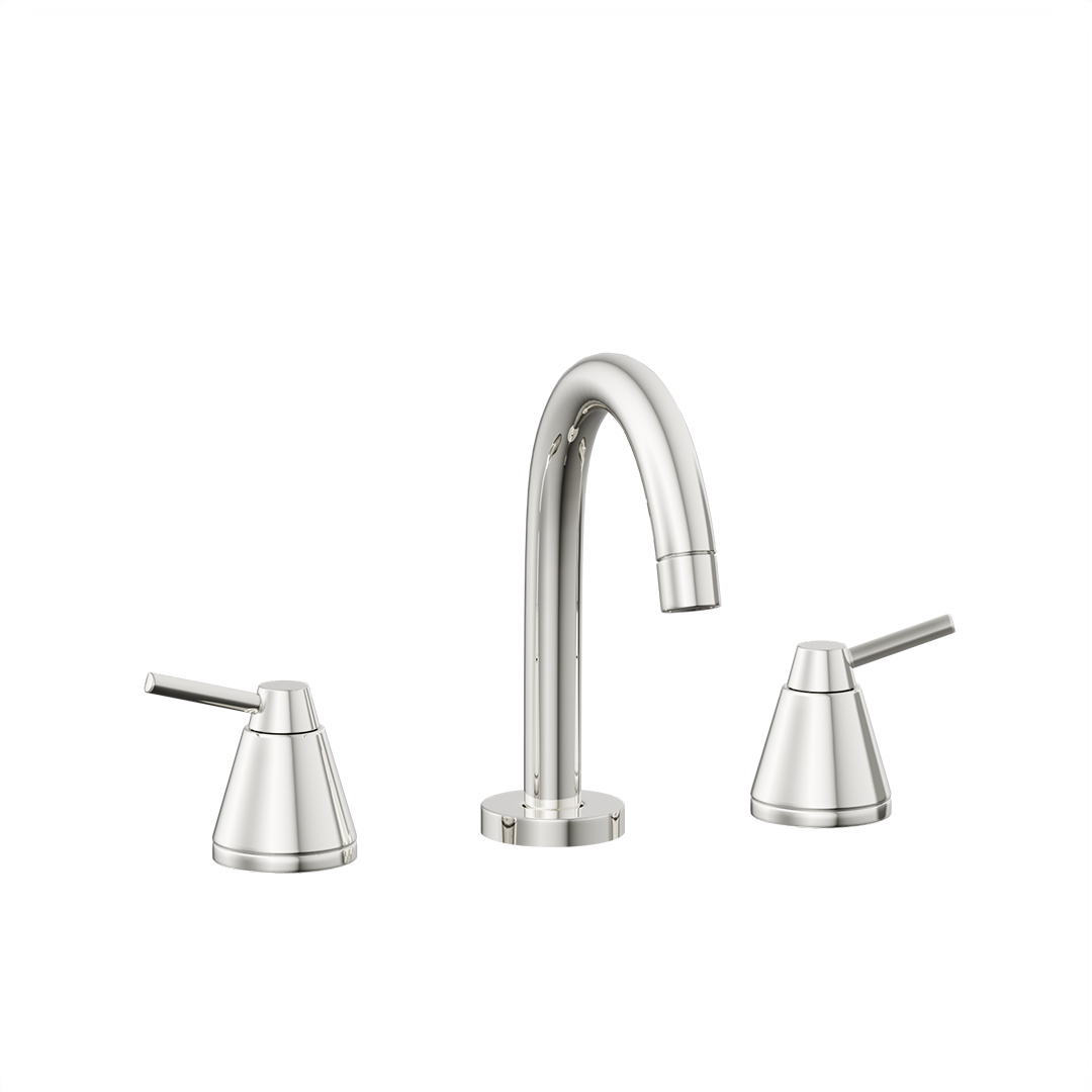 3902 Widespread Lavatory faucet in Polished Chrome finish, 3D product render