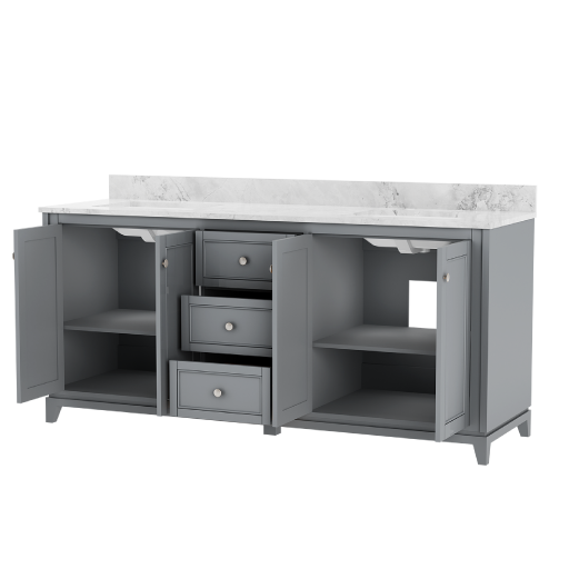 Gray vanity