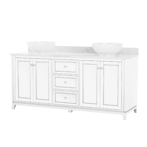 White vanity